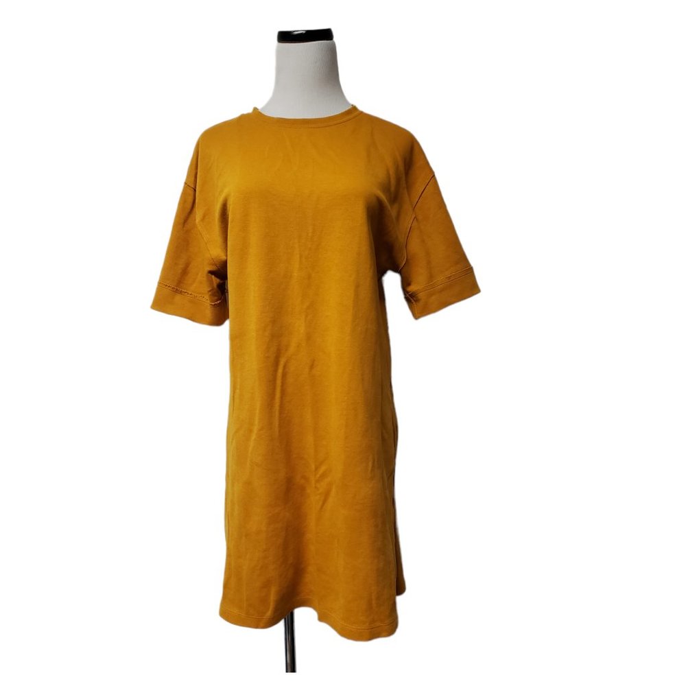 Zara mustard yellow shirt dress . small